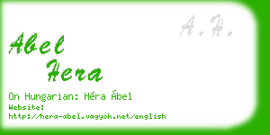abel hera business card